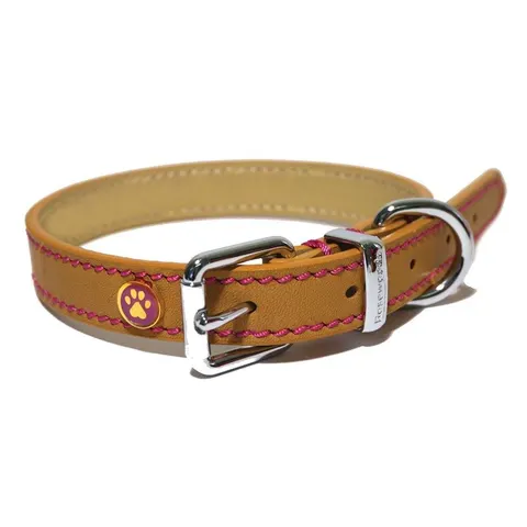 Lux Leather Tan Collar 18-22" x 1.5" – image 1