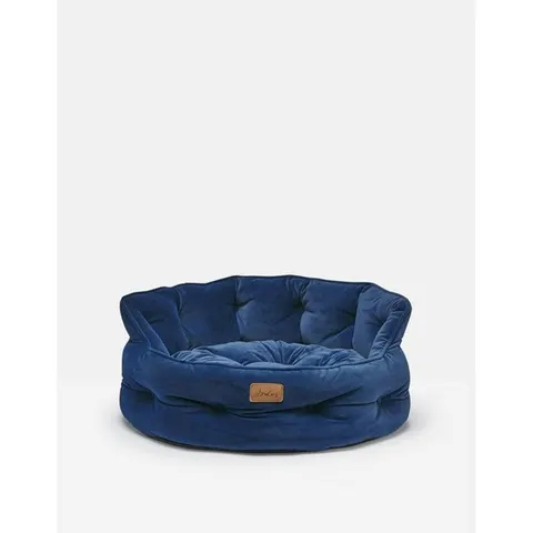 Joules Chesterfield Pet Bed Navy Small – image 1