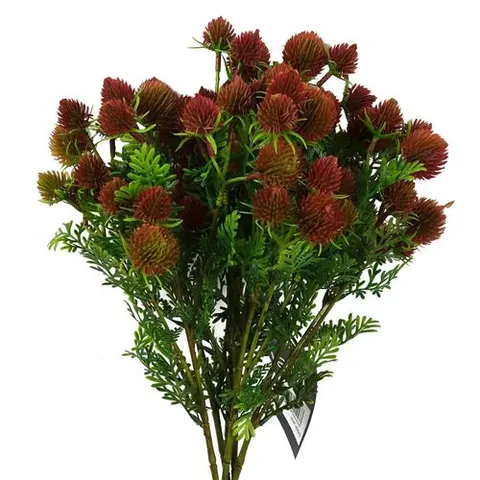 Pack of 6 x 55cm Craspedia Stem Red Artificial – image 1