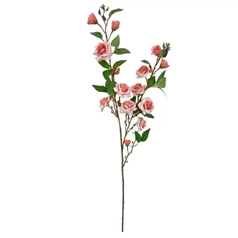 90cm Artificial Pink Rose Stem – image 1