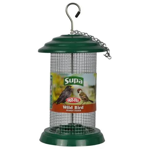 Supa Easy Fill Plastic Peanut Feeder Green 20cm (8 Inch) – image 1