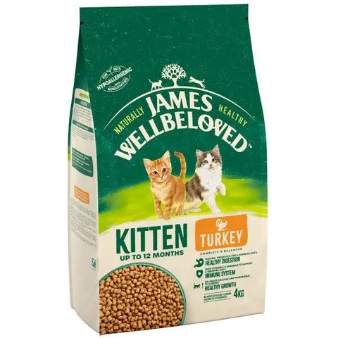 James wellbeloved kitten turkey & rice 4kg – image 1
