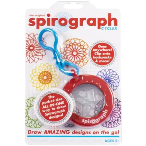 Spirograph Cyclex Clip Keychain – image 1