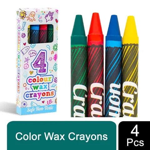 Henbrandt Colour Wax Crayons – 4 st – afbeelding 1