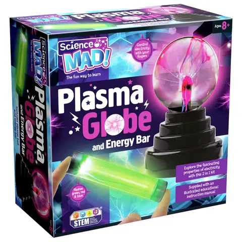 Science Mad 2 in 1 Plasma Globe – image 1