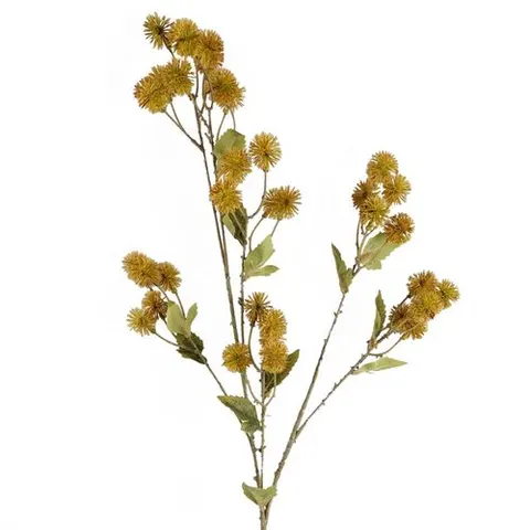 85cm Craspedia Stem Yellow Artificial – image 1