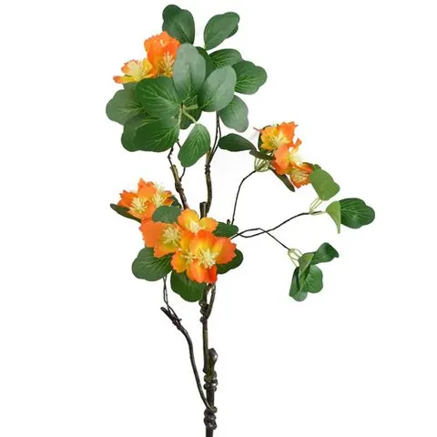 60cm Flower Foliage Spray - Orange – image 1