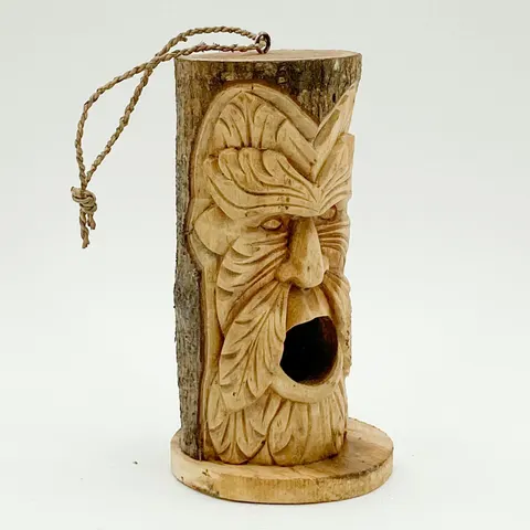 30CM Handcarved Birdhouse – image 1