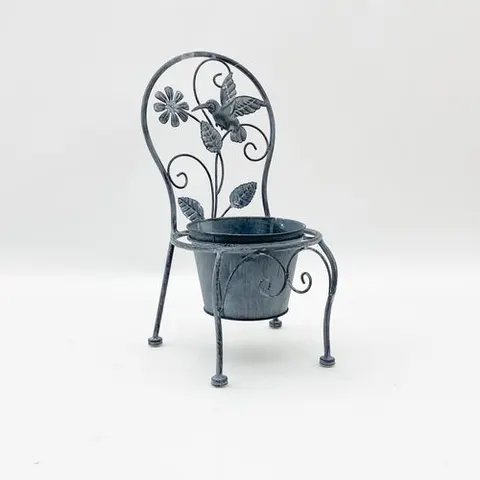 44CM Stone Grey Single Planter – image 1