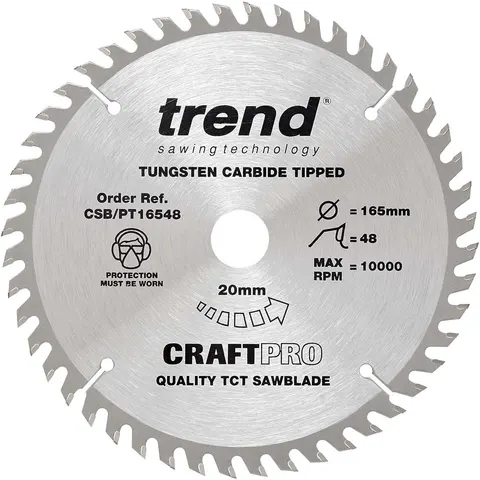 Trend CRAFTPRO Panel Trimming Plunge Saw Blade – CSBPT16548 – image 1