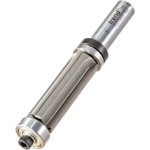 Trend Four Flute Double Bearing Guided Trimmer Router Bit – image 1