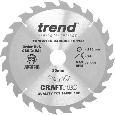 Trend CRAFTPRO Wood Cutting Saw Blade – image 1