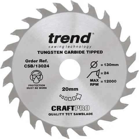 Trend CRAFTPRO Wood Cutting Saw Blade – CSB13024 – image 1