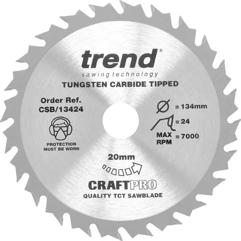 Trend CRAFTPRO Wood Cutting Saw Blade – image 1