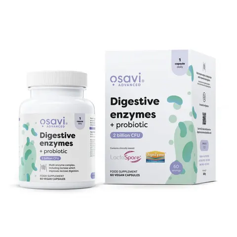 Osavi Enzimi digestivi + probiotici - 60 vcaps – immagine 1