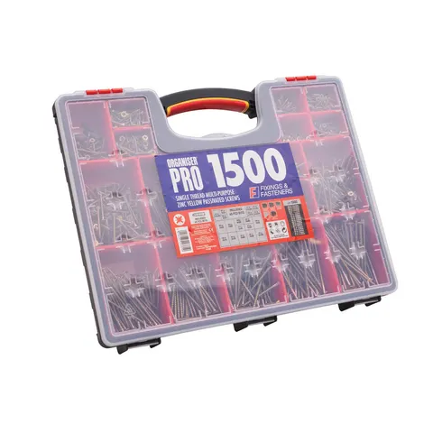 Forgefix Multi-Purpose Screw Organiser Set 1500 Piece – image 1
