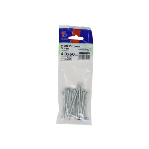 ForgeFix - Multi-Purpose Pozi Screw CSK ST ZP 4.0 x 60mm ForgePack 20 – image 1