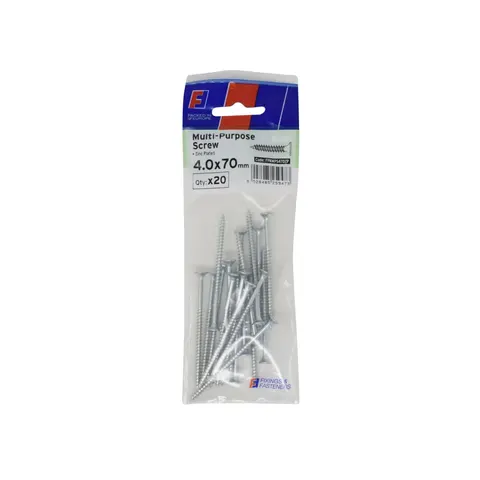 ForgeFix - Multi-Purpose Pozi Screw CSK ST ZP 4.0 x 70mm ForgePack 20 – image 1