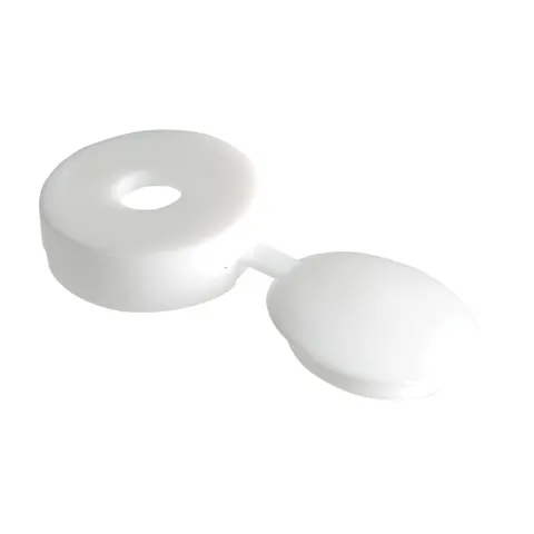 Forgefix Hinged Cover Cap White No. 10-12 Bag 100 – image 1