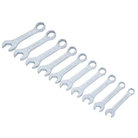 BlueSpot 10 Piece Midget Combination Spanner Set Metric – image 1