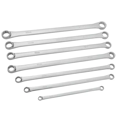 BlueSpot 7 Piece Extra Long Ring Spanner Set – image 1