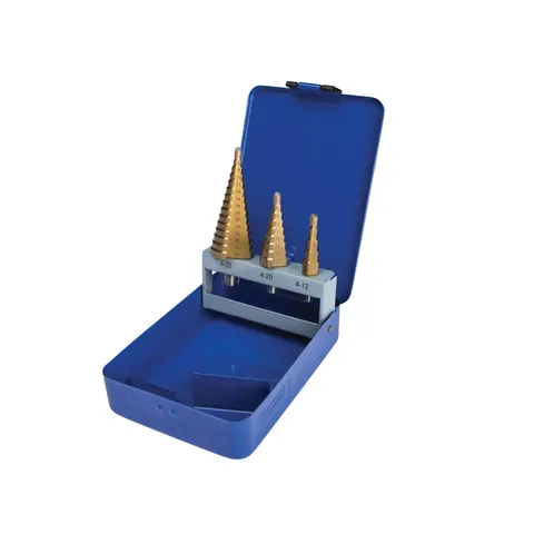 BlueSpot 3 Piece Step Drill Set – image 1