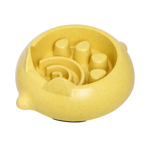 Bamboo Slow Feeder Mouse Shaped 350ml – image 1