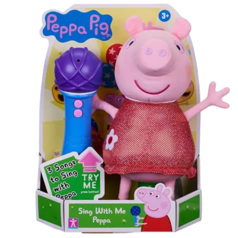 Peppa Pig Sing With Me Peluche interattivo con microfono – immagine 1
