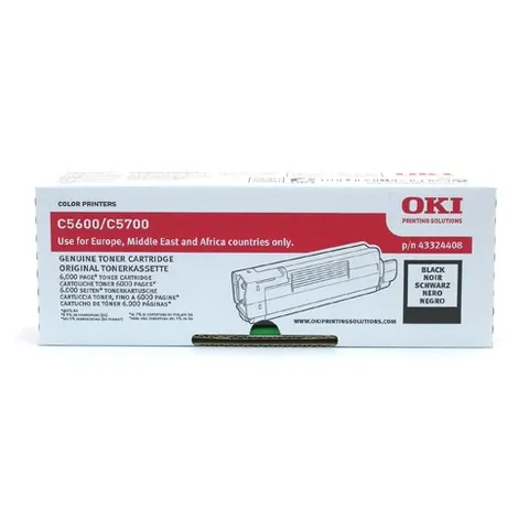 C5600 C5700 toner negro (OKI 43324408) – imagen 1