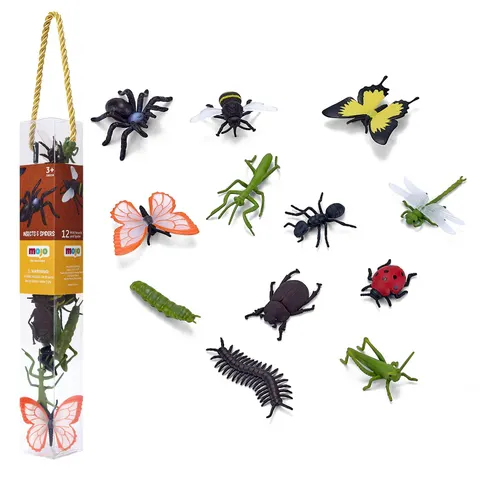 Insects and Spiders Mini Worlds Playset 12pc Bug Figures – image 1