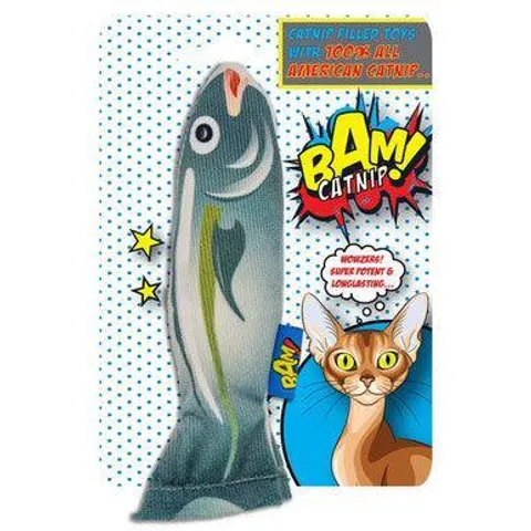 BAM Catnip Fish Cat Toy – image 1