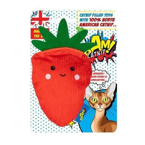 BAM Catnip Sally Strawberry Cat Toy – image 1