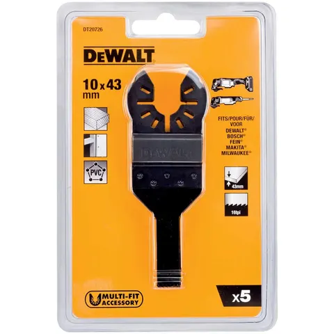 DeWalt Multi-Tool Sägeblatt 43x10 mm, 5 Stk. – Bild 1