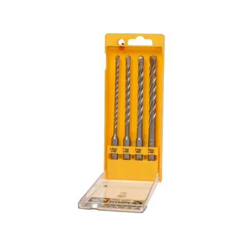 DeWalt 4 Piece Extreme SDS Plus Drill Bit Set – image 1