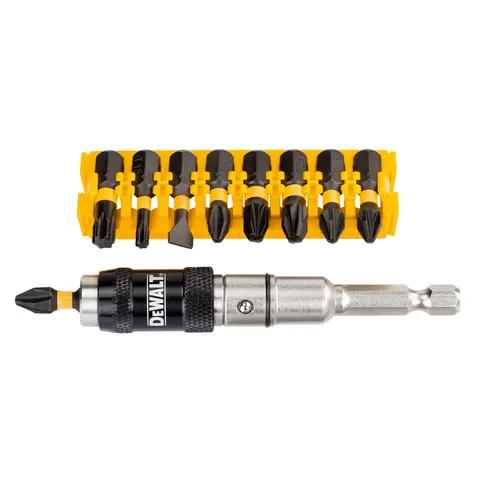 DeWalt 10 Piece Impact Torsion Pivoting Holder Screwdriver Bit Set – image 1