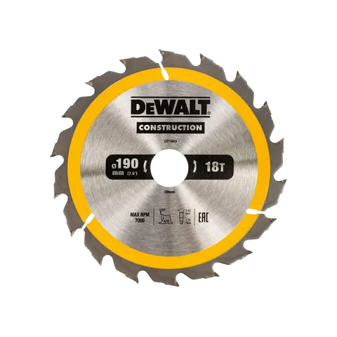 DeWalt Construction Circular Saw Blade – DT1943QZ – image 1