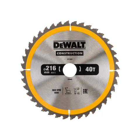 DeWalt Construction Circular Saw Blade – DT1953QZ – image 1
