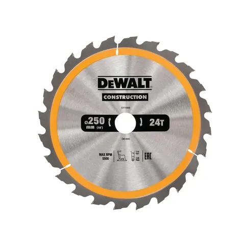 DeWalt Construction Circular Saw Blade – DT1956QZ – image 1