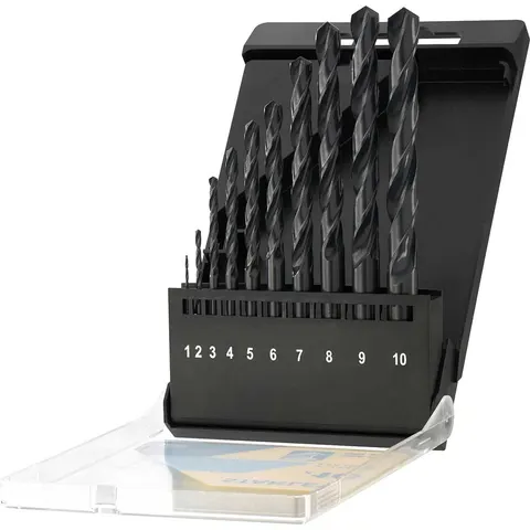 Stanley 10 Piece HSS-R Metal Drill Bit Set – image 1