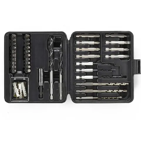 Stanley 37 Piece Hex Shank Drill Bit and Wall Plug Set – image 1