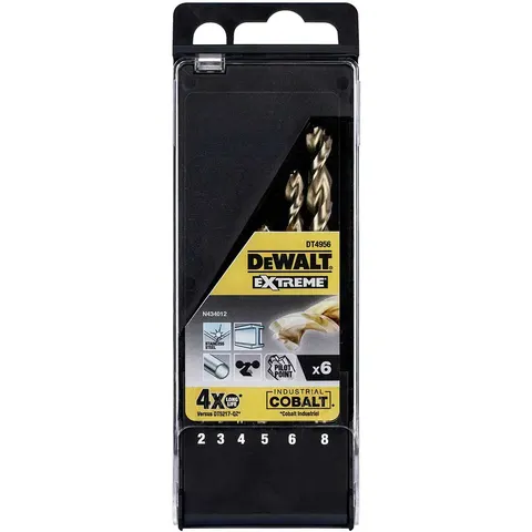 DeWalt 6 Piece HSS E Cobalt Drill Bit Set – image 1