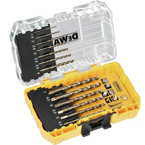 DeWalt 13 Piece HSS E Cobalt Drill Bit Set – image 1