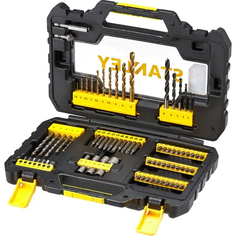 Stanley 76 Piece Drill and Screwdriver Bit Set – image 1