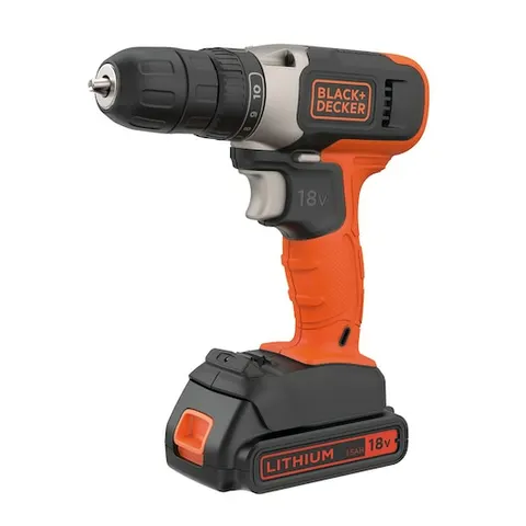 BLACK+DECKER 18V Cordless Drill Driver | Powerful DIY Power Tool with Keyless Chuck and Variable Speed for Home Projects – image 1