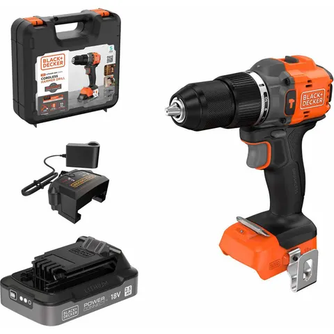 Black and Decker BLD783 18v Cordless Brushless Combi Drill – BLD783E1K – image 1