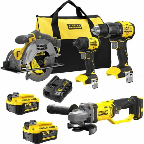Stanley FatMax V20 4 Piece 18v Cordless Power Tool Kit – image 1