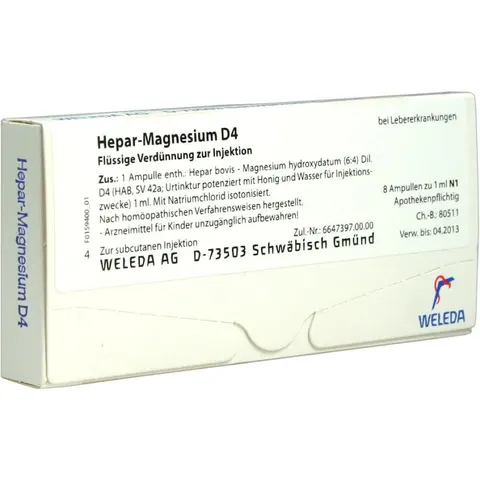 Weleda Hepar-magnesium D4 Ampullen – 015943 – Bild 1