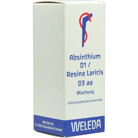 Weleda Absinthium D1 Resina Laricis D3 aa Dilution – Bild 1