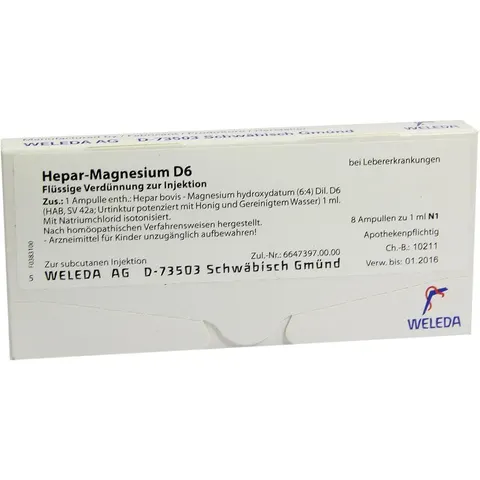 Hepar-magnesium D6 Ampullen – Bild 1