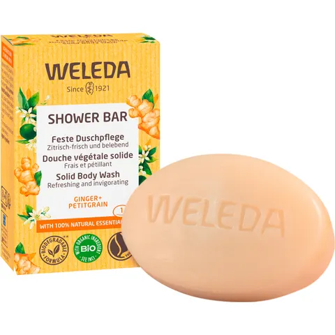 WELEDA Shower Bar Ginger + Petitgrain - Gember - 75g – afbeelding 1